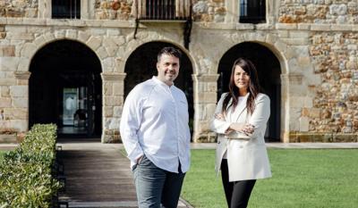 Nacho Solana e Inés Aguirreburualde