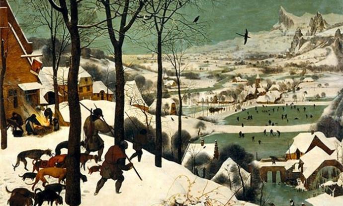 Cazadores en la nieve 