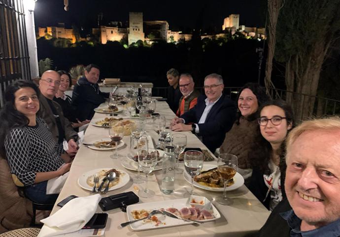 Cena con Manuel Muñoz, presidente del Patronato de Turismo de Granada