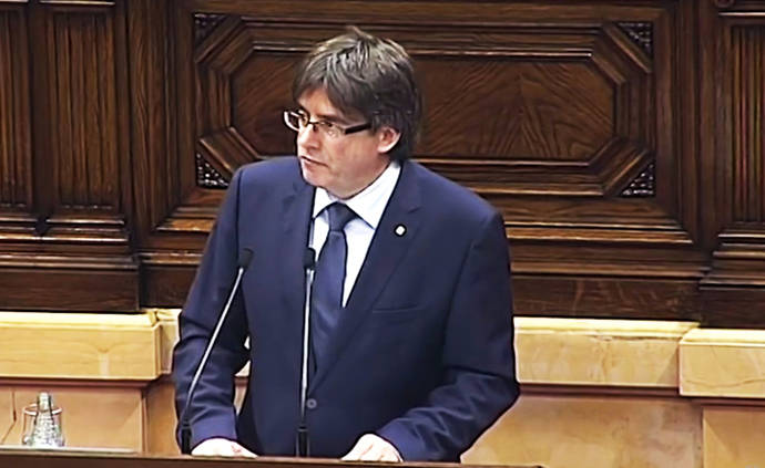 El Presidente del Govern, Carles Puigdemont, en una foto de archivo