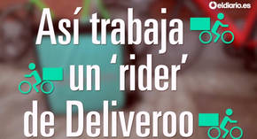 Así trabaja un repartidor de Deliveroo: "No estamos asegurados bajo ninguna condición"