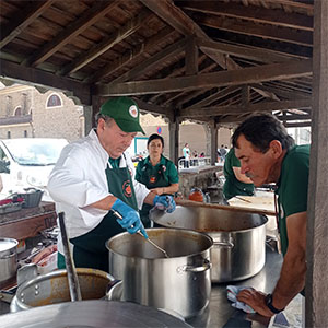 Elaboración del cocido lebaniego