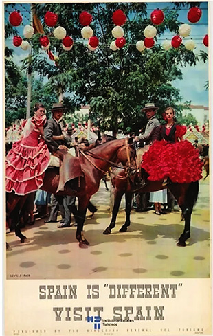 Cartel usado en los años 50's