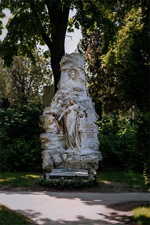 tumba de Johann Strauss, en Viena
