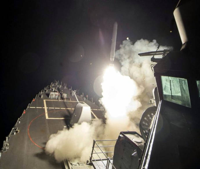 US threatens more strikes after cruise missiles hit Syria