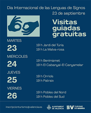 València impulsa el turismo inclusivo con rutas accesibles para conmemorar el Día Internacional de las Lenguas de Signos