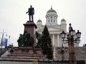 Una vista de Helsinki, capital de Finlandia