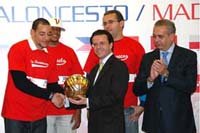 Fernández-Lasquetty durante la presentación del Mundialito de baloncesto.