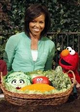 Michelle Obama celebró el 40º aniversario del programa de TV infantil “Plaza Sésamo”


