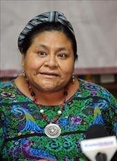 Rigoberta Menchú, Premio  Nóbel de la Paz en 1992