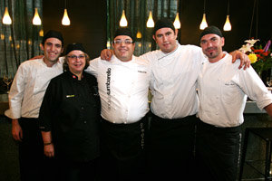 Marco Pinheiro, Carmen Delgado, Andrea Tumbarello, Yamier Lemos y César Martín