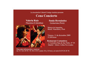 Música tradicional sudamericana a cargo de las artistas Valeria Ruiz y Sonia Hernández, este viernes a las 21.00 hrs