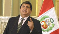 El mandatario peruano Alan García.

