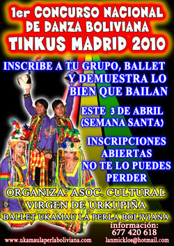 El cartel de la convocatoria del Primer concurso de “Tinkus”