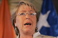 La presidenta Michelle Bachelet, 