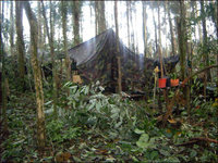Imagen de un campamento de las FARC en Ecuador en el 2009. 

