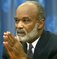 El presidente de Haití, René Preval