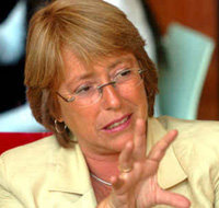 Michelle Bachelet, presidenta de Chile