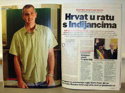 El periódico Globus de Croacia de circulación internacional del 14/12/2007 escribe una extensa entrevista acerca del empresario y terrateniente Branko Marinkovic.