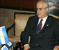 El canciller argentino Jorge Taiana (en la imagen), se reunirá con el secretario general de la ONU, Ban Ki-moon