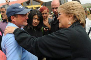 Sebastián Piñera y Michelle Bachelet juntos y por encima de diferencias políticas en apoyo a Chile