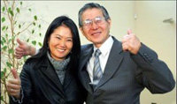 Keiko Fujimori y su padre