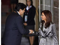 Alan García y Cristina Fernández en imagen de archivo
