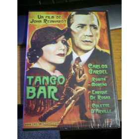 El afiche cinematográfico de la película “Tango Bar” de Carlos Gardel

