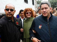 La actriz Susan Sarandon durante su visita a Cusco