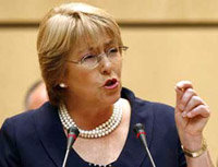 La ex presidenta de Chile Michelle Bachelet