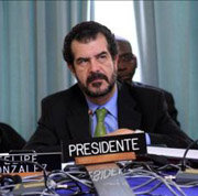 El presidente de la CIDH, Felipe González