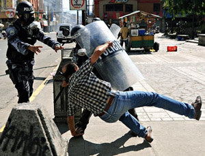 Honduras entró en la lista, entre otros motivos, por el uso desproporcionado de la fuerza por parte de policía durante el reciente golpe de estado.