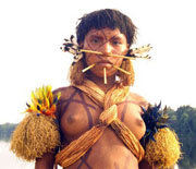 Mujer de la tribu Yanomani