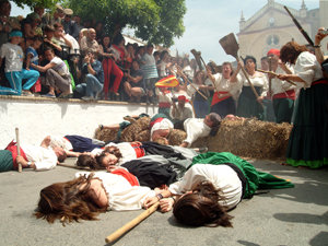 Representación de la heroica gesta del pueblo de Algodonales (Foto cortesía Patronato Provincial de Turismo Diputación de Cádiz)