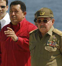 Chávez y Castro, estrechos aliados