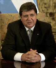 Alan García, presidente de Perú