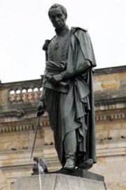Estatua de Simón Bolívar en Bogotá (Colombia). 

