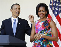 Presidente Obama y su esposa, el pasado miércoles en Washington