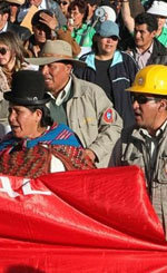 Presidente Morales enfrenta fuertes presiones del principal sindicato de trabajadores bolivianos