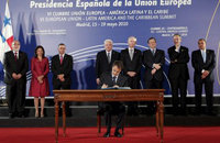 El presidente de turno de la UE, Rodríguez Zapatero firma acuerdos en el marco de la cumbre Unión Europea-Centroamérica,