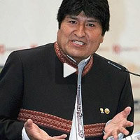 Evo Morales, este martes en Madrid