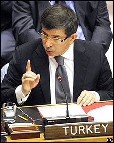 El ministro de Relaciones Exteriores de Turquía se hizo presente ante el Consejo de Seguridad de la ONU. 