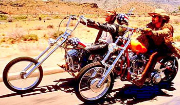 “Easy Rider” convirtió a Hopper (d), en ícono de la contracultura estadounidense en los '60 y '70.