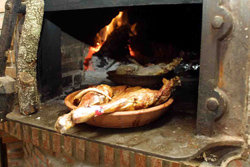 Lechazo en el horno