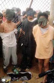 Foto de archivo de un intento de linchamiento en Bolivia en 2009