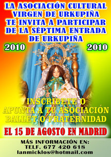 Entrada Folklórica de la Virgen de Urkupiña Madrid 2010