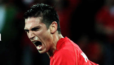 Mark González autor del único gol del partido y que dio el triunfo a Chile