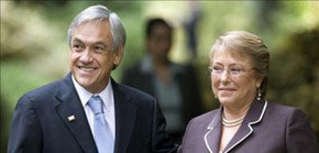 Sebastián Piñera y Michelle Bachelet en una imagen de archivo
