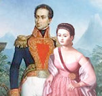 Simón Bolívar y Manuela Sáenz