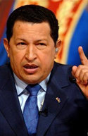 Hugo Chávez presidente de Venezuela 
